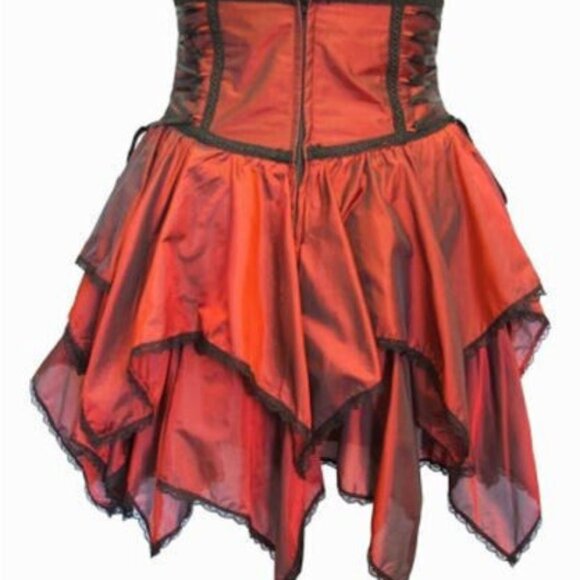 Jordash Dark Star Skirt Black Goth Poly Silk One Size - Picture 5 of 5